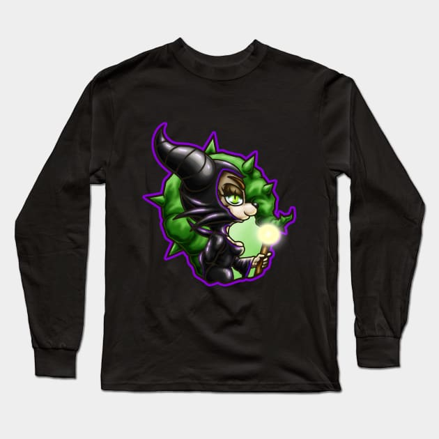 Chibi Lizzy Malefient Long Sleeve T-Shirt by whoknows4682